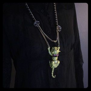 Betsey Johnson Leopard Necklace.
